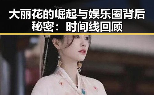 大丽花的崛起与娱乐圈背后秘密：时间线回顾